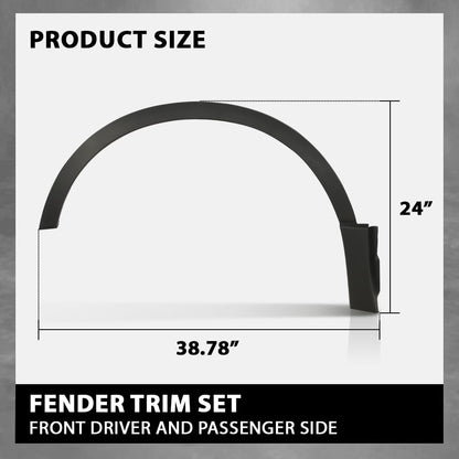 G-PLUS Front Fender Flares Trim Compatible with CRV Hybrid 2020-2022/Fit Honda CRV 2017-2022 74115TLAA02 74165TLAA02 HO1291108 HO1290108 Driver & Passenger Side Wheel Cover