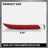 G-PLUS Rear Left Side Bumper Reflector Compatible with BMW M5 550i 550i xDrive 535i xDrive 2013-2016 63147842955 Red