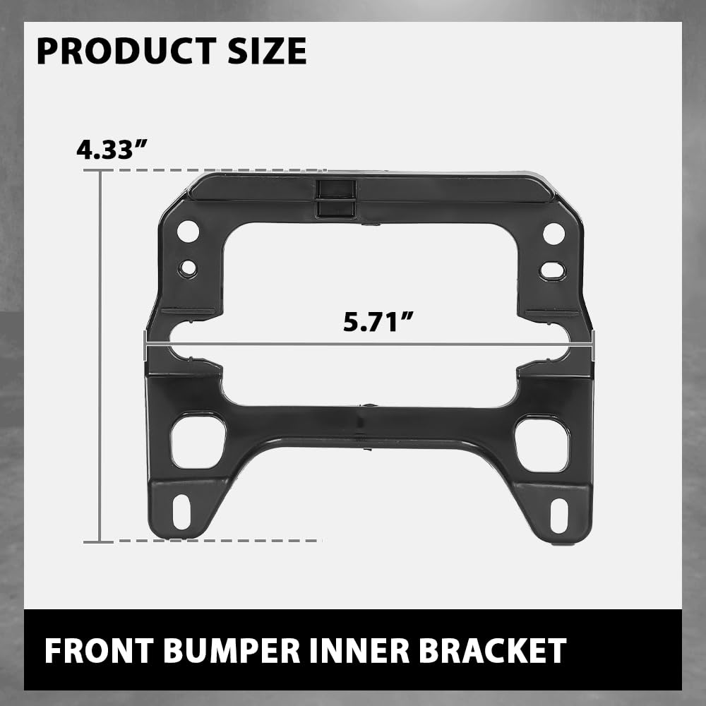 G-PLUS Bumper Inner Bracket Front Compatible with Toyota Corolla SE XSE 2020-2022 5214902010, TO1207119 Black