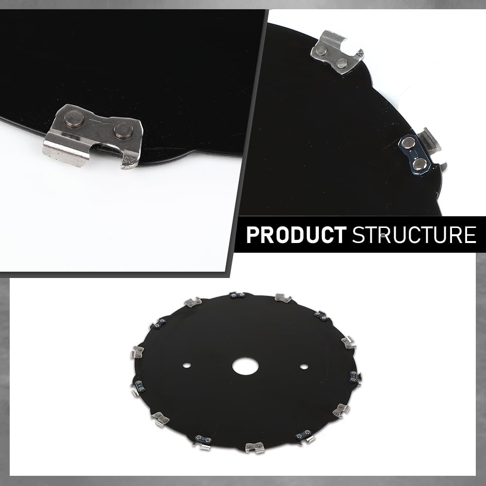 G-PLUS 2pcs 9" Chainsaw Brush Blade 14 Tooth Cutter Trimmer Head Weed Mower Saw Blade Black