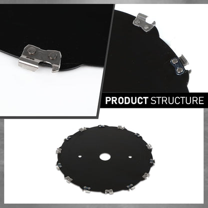 G-PLUS 2pcs 9" Chainsaw Brush Blade 14 Tooth Cutter Trimmer Head Weed Mower Saw Blade Black