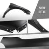 G-PLUS Front Fender Passenger Right Side Compatible with Cadillac XT4 (submodel: Luxury, Premium Luxury, Sport) 2019-2023 84216123, GM1241412 Black