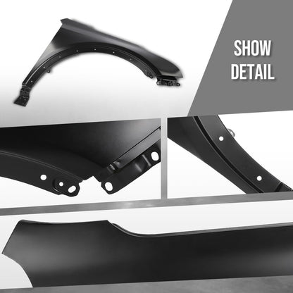 G-PLUS Front Fender Passenger Right Side Compatible with Cadillac XT4 (submodel: Luxury, Premium Luxury, Sport) 2019-2023 84216123, GM1241412 Black