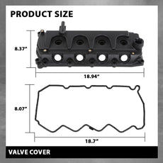 G-PLUS Valve Cover with Gasket for Nissan Navara D22 D40 YD25 Product Image