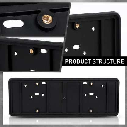 G-PLUS Bumper License Plate Bracket Compatible with Dodge Jeep Chrysler 2013-2021 68213436AC Black