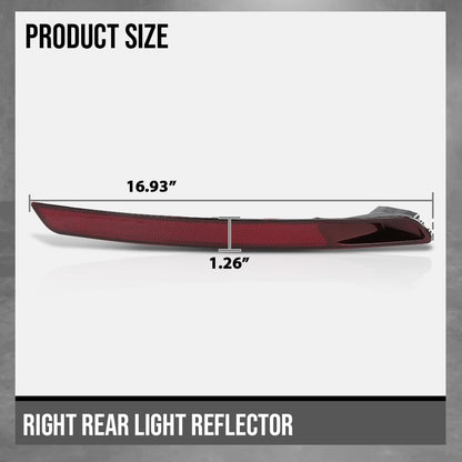 G-PLUS Rear Right Light Reflector Compatible with VW Beetle 2012-2016 5C5945702D Red