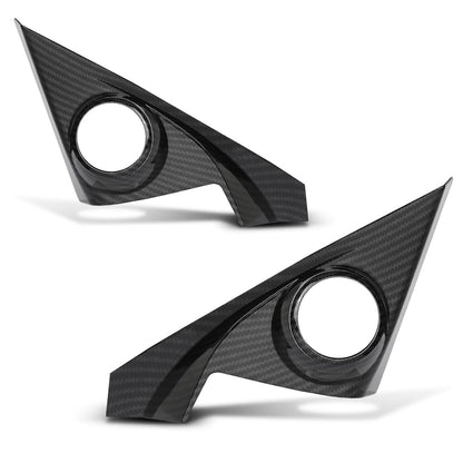G-PLUS Speaker Cover Trim Compatible with Honda Civic 10th Sedan 2016 2017 2018 2019 2020 2021 Carbon Fiber Black