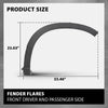 G-PLUS Front Fender Flares 2PCS Compatible with Subaru Forester 2019 2020 2021 Left & Right Wheel Arch Molding SU1291102, SU1290102