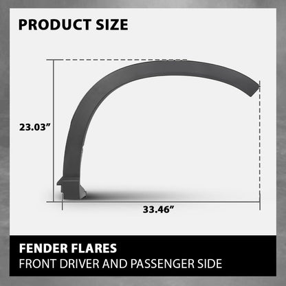 G-PLUS Front Fender Flares 2PCS Compatible with Subaru Forester 2019 2020 2021 Left & Right Wheel Arch Molding SU1291102, SU1290102