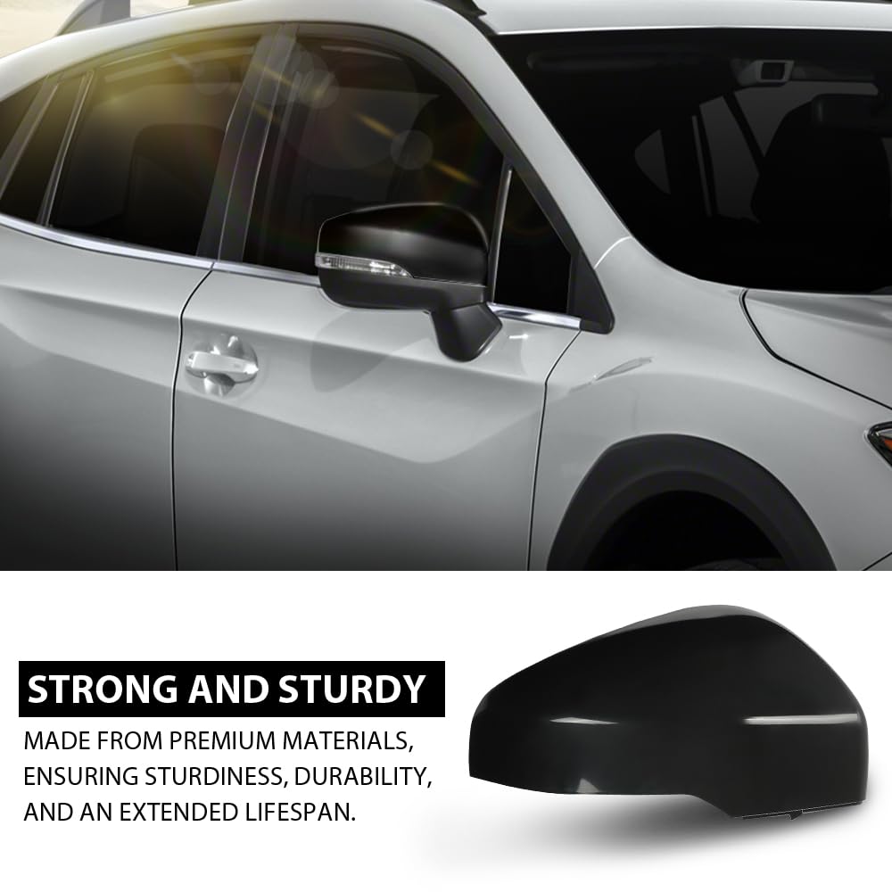 G-PLUS Exterior Mirror Cover Passenger Side Compatible with Subaru Crosstrek 2018-2023,Fit Subaru Forester 2019-2024 91059FL020