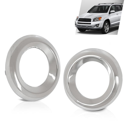 G-PLUS Fog Light Lamp Bezel Trim Set Left & Right Compatible with Toyota RAV4 2009-2012 521280R030