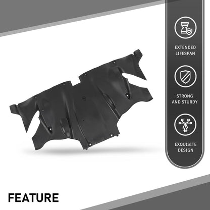 G-PLUS Rear Bumper Under Aero Splash Shield Guard Cover Compatible with Tesla Model 3/Y 2020-2023 149877100A, 149877100B, 1498771-00-A, 1498771-00-B Black