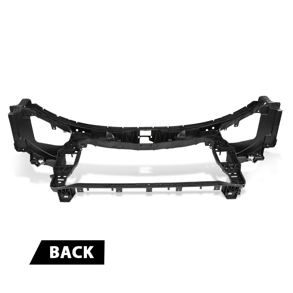 G-PLUS Radiator Support Panel Black, Compatible with Audi A8 2010-2018, 4H0805594E