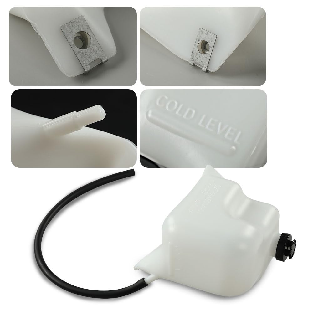 G-PLUS Overflow Radiator Tank Coolant Bottle w/ Cap Mounting Hardware & Hose Fit for GM Full Size Trucks/Fits C/K Series 1981-1987 & 1988-1991 RV Pickups Full Size Blazer & Suburban HD81-87