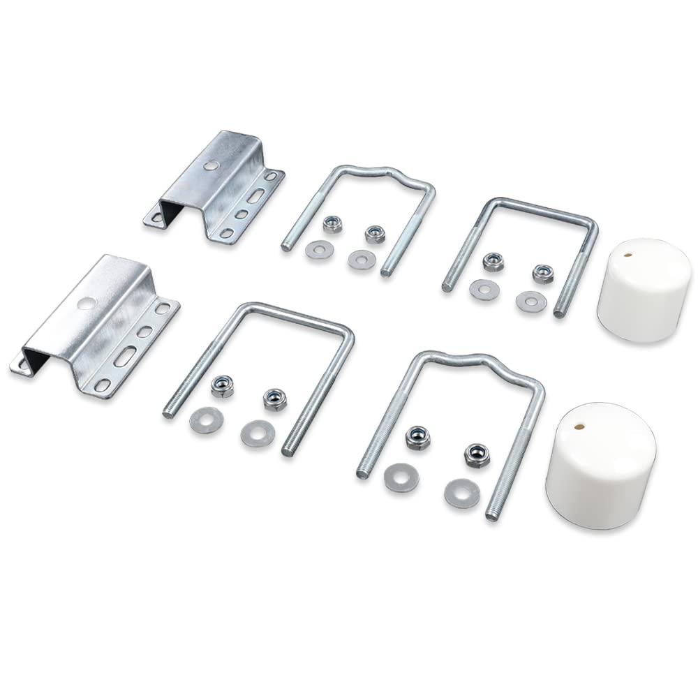 G-PLUS Boat Trailer Galvanized Universal Guide Pole and Post Mounting U Bolt Kit Boat Trailer Guides