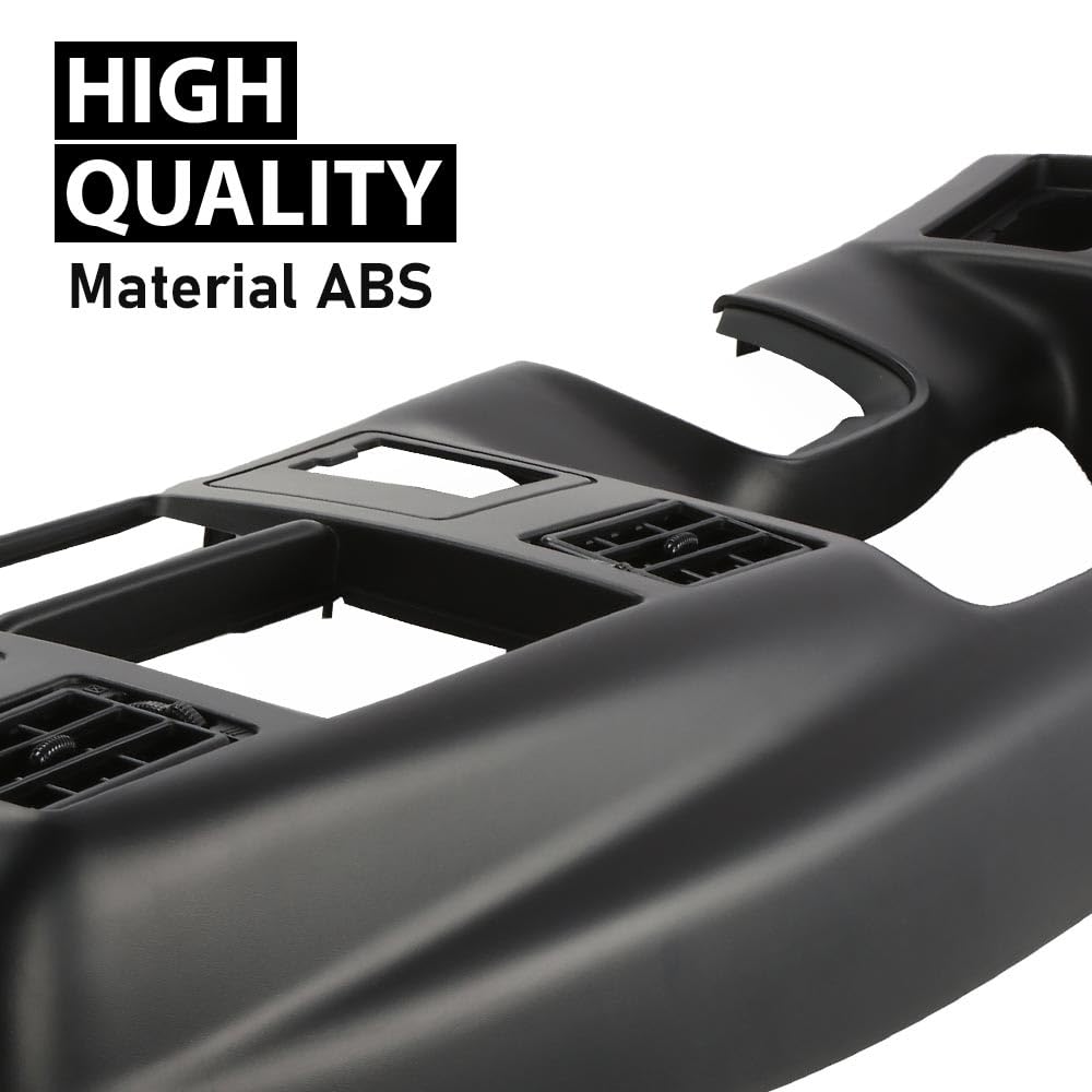 G-PLUS Dash Bezel Radio Cluster Trim Panel 4x4 Black Compatible with Ford F250 F350 Super Duty 1999-2004 with Hole