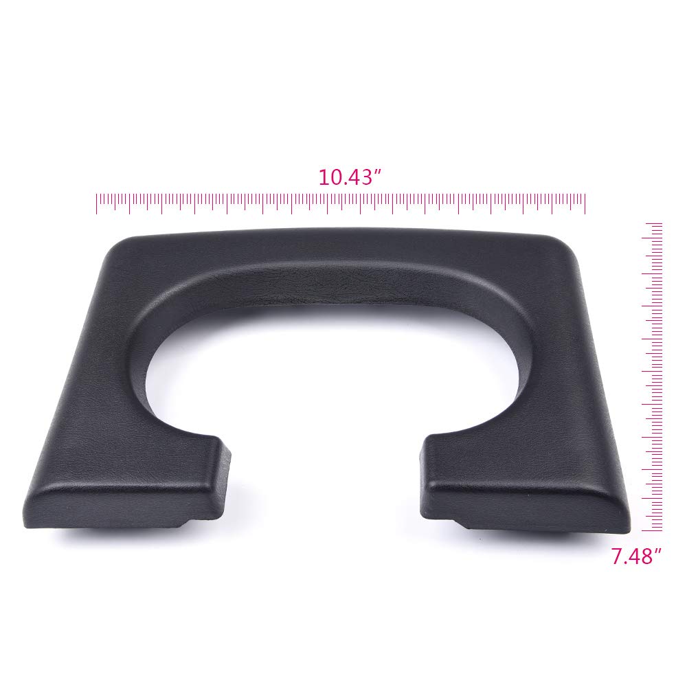 G-PLUS Center Console Cup Holder Pad Compatible with Ford F150 2004-2014(Black)