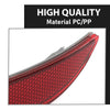 G-PLUS Rear Right Bumper Reflector Compabile with F10 5-Series M Package 2011-2016 63147842956 Red Passenger Side