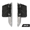 G-PLUS Front LH RH Bumper Trim Grille Trim with Tow Hook Cover Compatible with LX RX350/RX450h 2013-2015 531250E060, 5312648100, 5212748917, 5212848913, LX1047101, LX1046101, LX1039120 Chrome Black