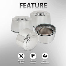 G-PLUS Wheel Hub Caps for Ford F250 F350 E150 E250 E350 E450 1995-2008 Chrome Product Details