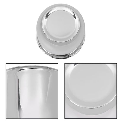 G-PLUS 4pcs Chrome Wheel Center Cap Fit for 3 1/4", 3.25" Trailer Rims Center Bore Light Scratch [Center Bore Dimensions: 3.25", 3 1/4" & Overall Cap Tall: 3.40" & Center Decal: 1.75"]