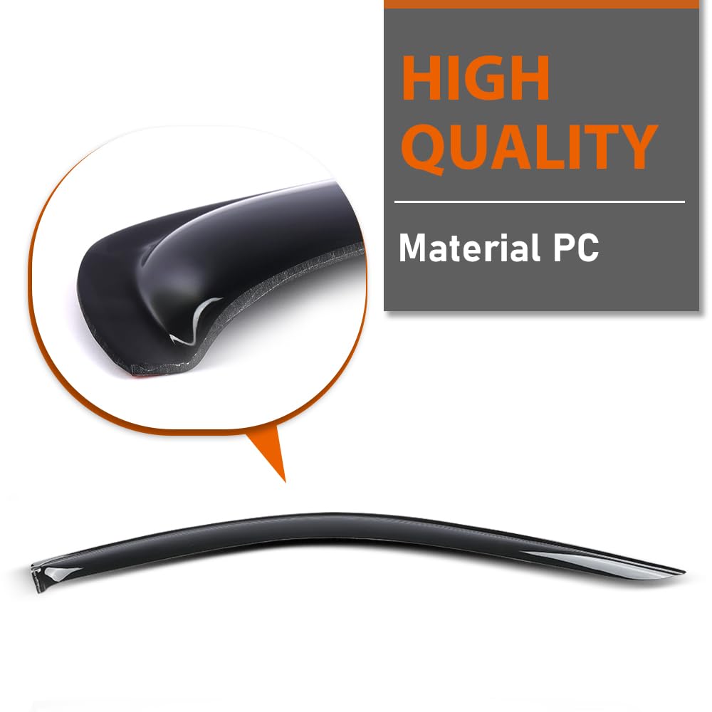 G-PLUS Out-Channel Window Visor Deflectors Rain Guards Fit Chevy Silverado & GMC Sierra 1500 Crew Cab Only 2019-2026 | Window Friendly | Heat-Resistant No Warp | One-Warranty | Smoky