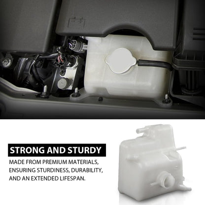G-PLUS Radiator Coolant Overflow Tank Reservoir w/ Sensor White, Compatible with Mazda RX-8 2004-2011, N3H1-15-351G