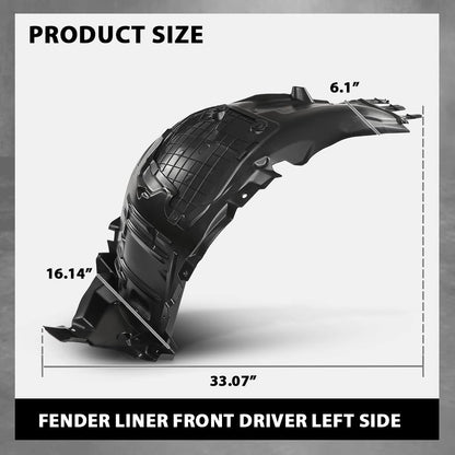 G-PLUS Fender Liner Front Driver Left Side Compatible with Benz C300 C400 C43 C450 C63 2016-2021 2056903301, MB1248181