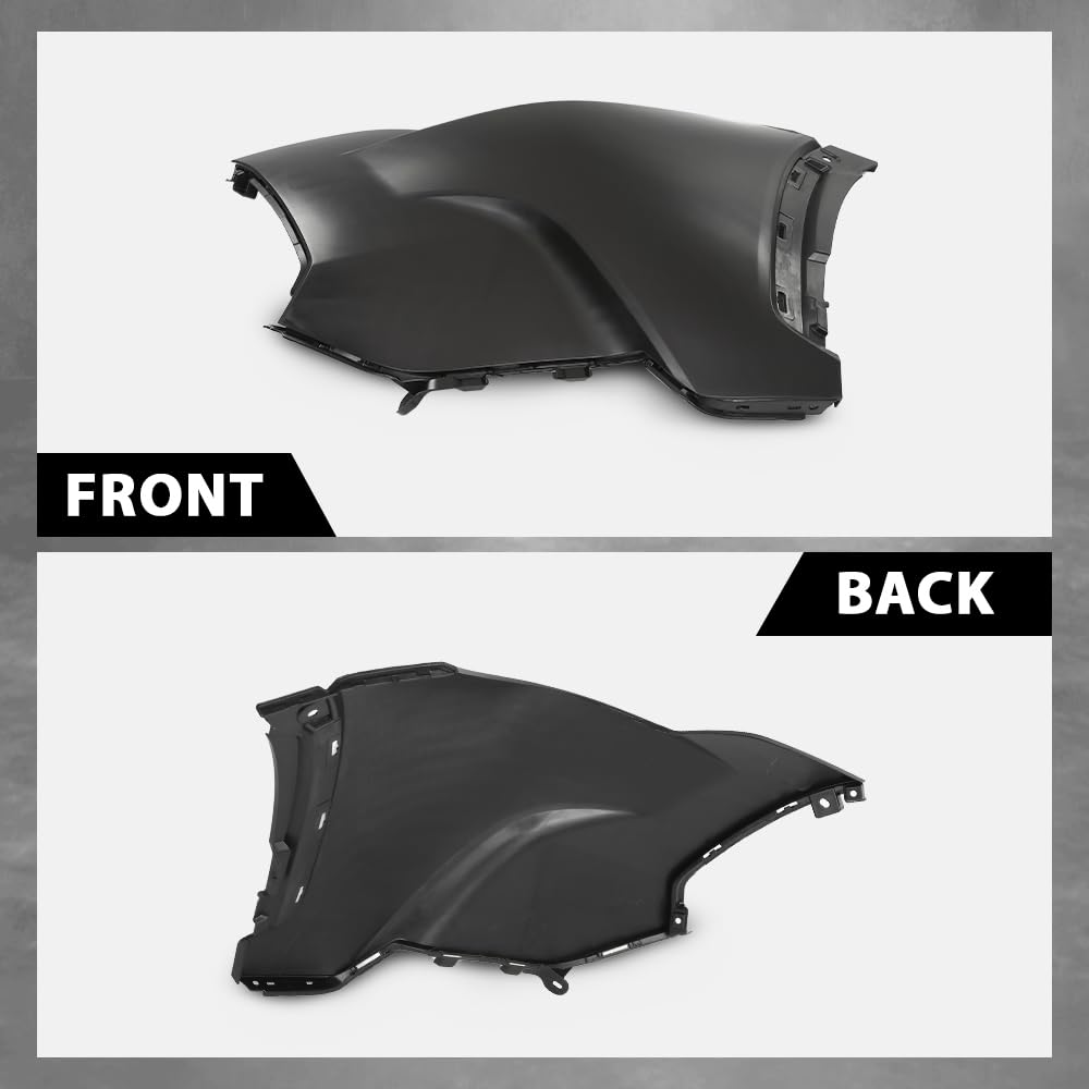 G-PLUS Front LH Bumper Cover Compatible with Toyota Corolla Cross 2022-2024,Fit For L & LE Models Without Park Assist Only TO1016102