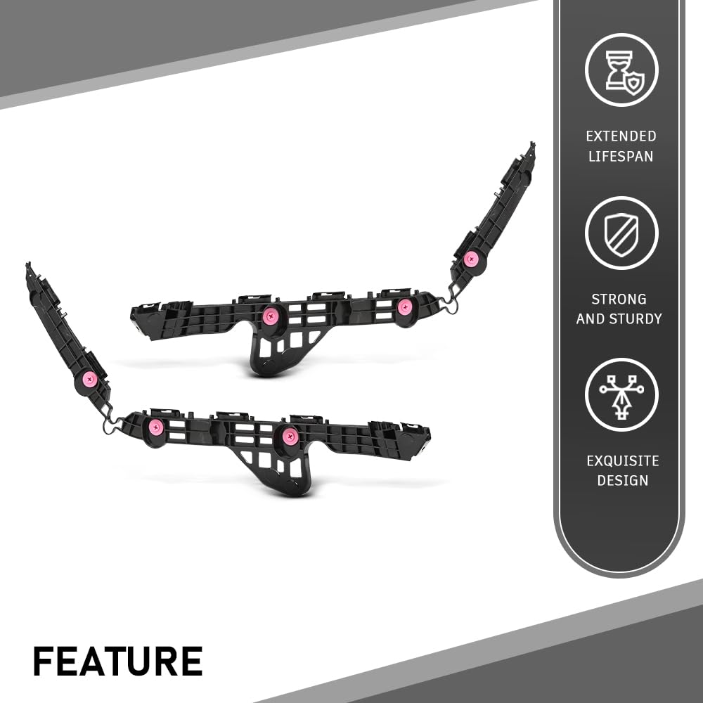 G-PLUS Pair Rear Bumper Brackets Support, Compatible with Toyota Camry 2018-2024, Left Driver & Right Passenger Side 2PCS, 5257606160, 5257506160