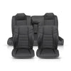 G-PLUS Front & Rear Seat Covers Full Set Compatible with Dodge Challenger SE SXT RT 2011-2014 (NOT Fit SRT8) Black