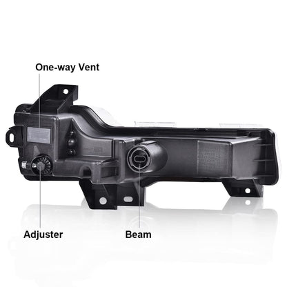 G-PLUS Fog Lights Compatible with Tesla 3 2017-2023 /Fit Tesla Y 2020-2023 LED DRL UP-LEVEL Driver & Passenger Side Fog Lamps 1077391 107739100 1077391-00-C