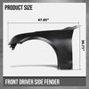 G-PLUS Fender Front Left Driver Side Compatible with Cadillac ATS Sedan 2013 2014 2015 2016 2017 2018 GM1240380, 84110677 Primed Black