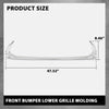 G-PlUS Front Bumper Lower Grille Trim Molding Chrome Fit LX ES250 2021-2024, ES300h ES350 2019-2024, Fit Model W/O F-sport Package Only LX1216106, 5312206090, 53122-06090, 53122 06090