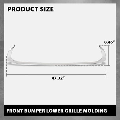 G-PlUS Front Bumper Lower Grille Trim Molding Chrome Fit LX ES250 2021-2024, ES300h ES350 2019-2024, Fit Model W/O F-sport Package Only LX1216106, 5312206090, 53122-06090, 53122 06090