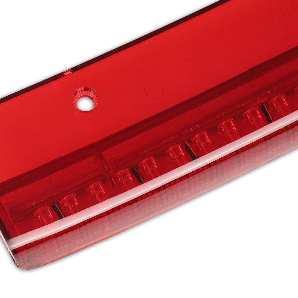 G-PLUS LED Third 3rd Brake Light Compatible with Chevy Camaro SS 5.7L V8 1998 1999 2000 2001 2002, High Mount Cargo Tail Stop Lamp, Red Lens Chrome Housing