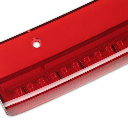 G-PLUS LED Third 3rd Brake Light Compatible with Chevy Camaro SS 5.7L V8 1998 1999 2000 2001 2002, High Mount Cargo Tail Stop Lamp, Red Lens Chrome Housing