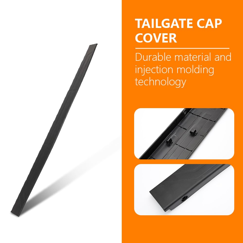 G-PLUS Tailgate Moulding Cap Protector Compatible with Toyota Tundra 2014-2018 Black Spoiler Top Cover 63.18" Length 5.26 ft TO1900146 65717-0C080