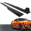 G-PLUS Side Skirt Extension Compatible with Ford Mustang 2015-2023 W/Winglet GT500 Style Matte Black Side Skirt Extension Rocker Panel Driver Passenger Side Black