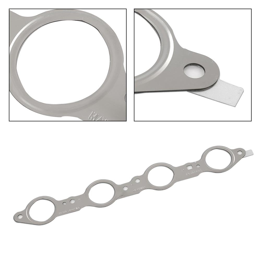 G-PLUS Exhaust Manifold Gasket Set 12617944 Multi-Layer Steel Header Compatible with All LS Series Engines (Except LS7) LS1 LM7 LR4 LQ4 LS6 LQ9 LM4 LH6 LY6 LC9 LFA LH8 LMG LS3
