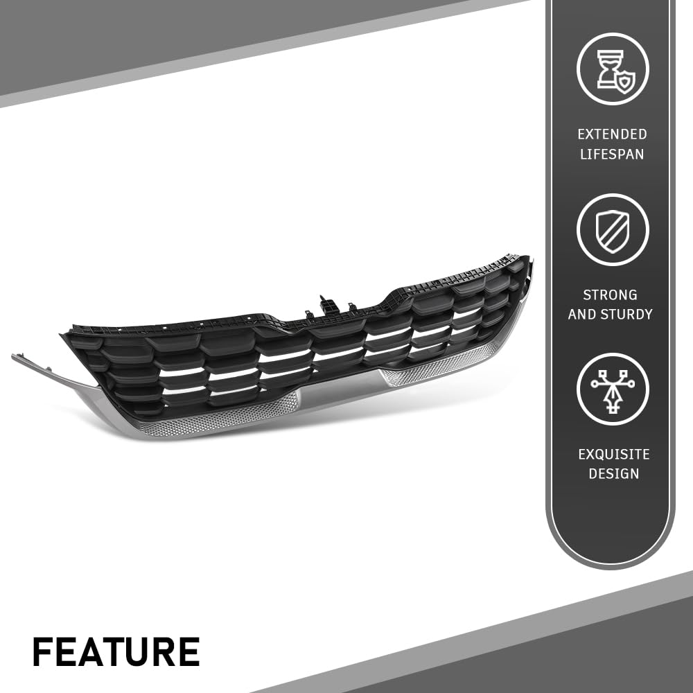G-PLUS Front Bumper Grille Grill, Compatible with Kia Seltos 2020-2023, 86350Q5000, 86350 Q5000, 86350-Q5000