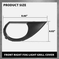 G-PLUS Fog Light Grille Cover for Audi Q7 2010-2015 Front Right Close-up View
