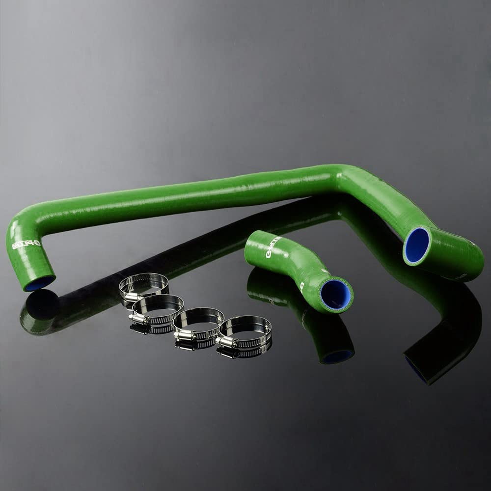 G-PLUS Silicone Radiator Hose Kit Compatible With Nissan 300ZX Z32 Fairlady VG30DET 1989-2000,Green