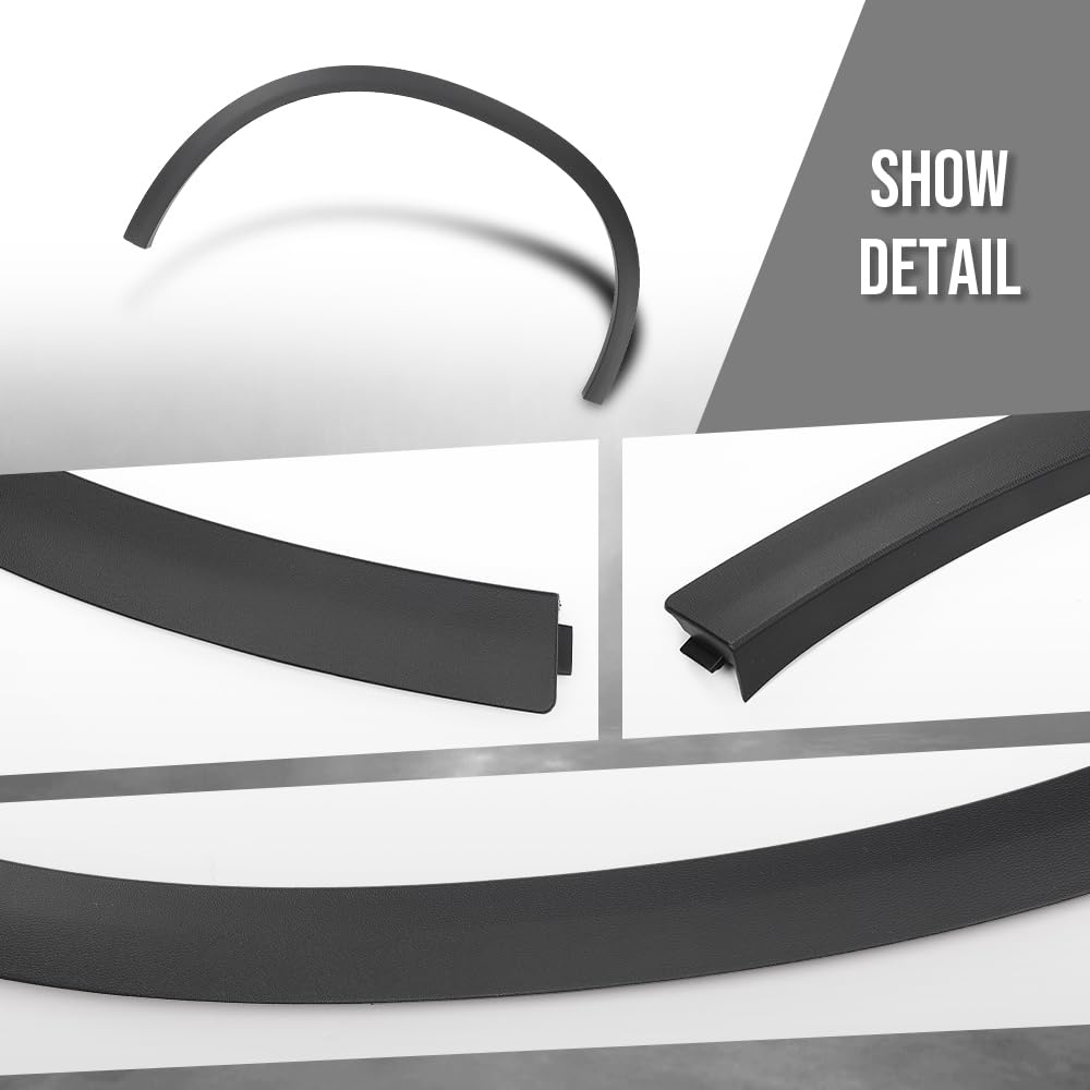 G-PLUS Fender Trim Molding Front Right Compatible with Benz GLC300 4Matic 2016-2020 / GLC300 Base 2016-2022 / GLC43 AMG 4Matic 2017-2022 2538850622, MB1291101 Black