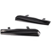 G-PLUS Mean Look Upper Headlight Cover Eyelids Replacement for 1999-2005 VW Compatible with Jetta MK4 1 Pair Black