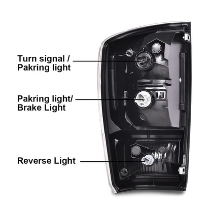 G-PLUS Rear Tail Lights Assembly Compatible with Toyota Tacoma 2016-2023, Dark Red Rear Brake Lamps Left Driver and Right Passenger TO2800201 TO2801201,Luces Traseras