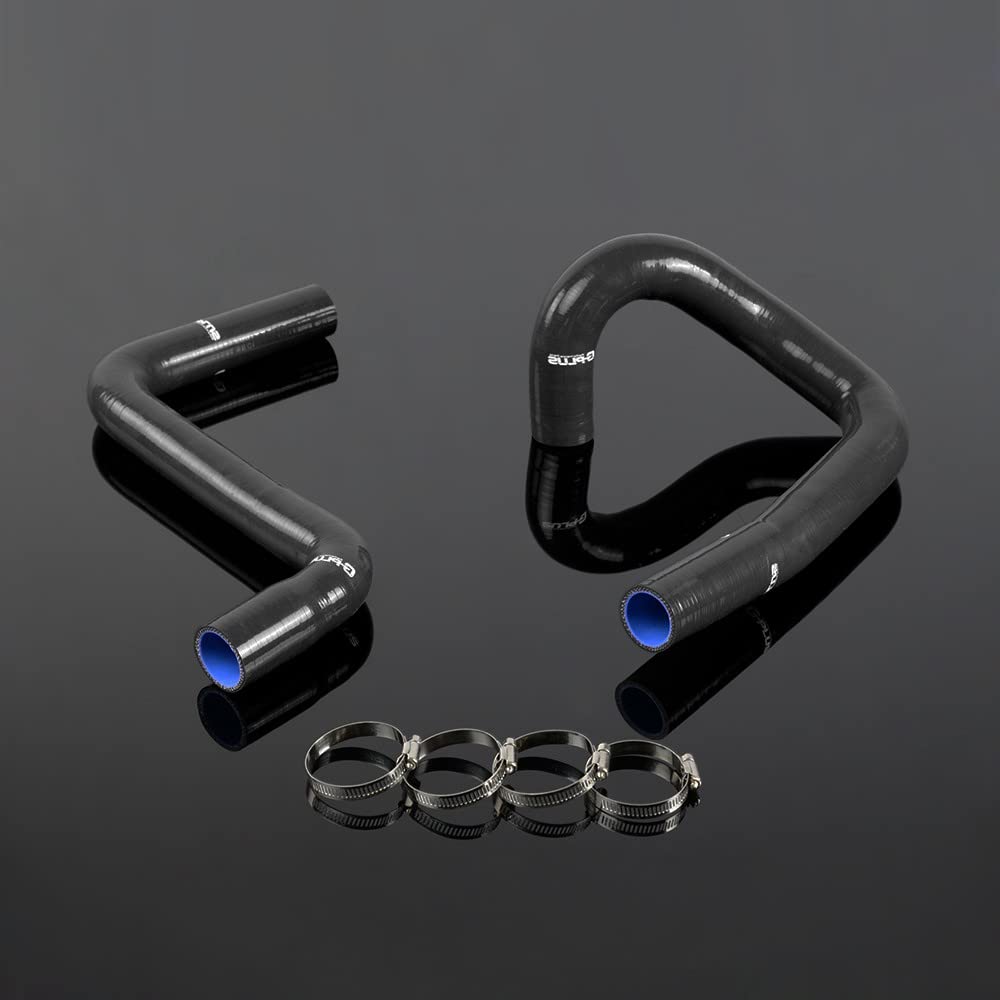 G-PLUS Coolant Silicone Radiator Hose Kit Compatible With Chevy Corvette 5.7L LT1 V8 1991-1996 Black