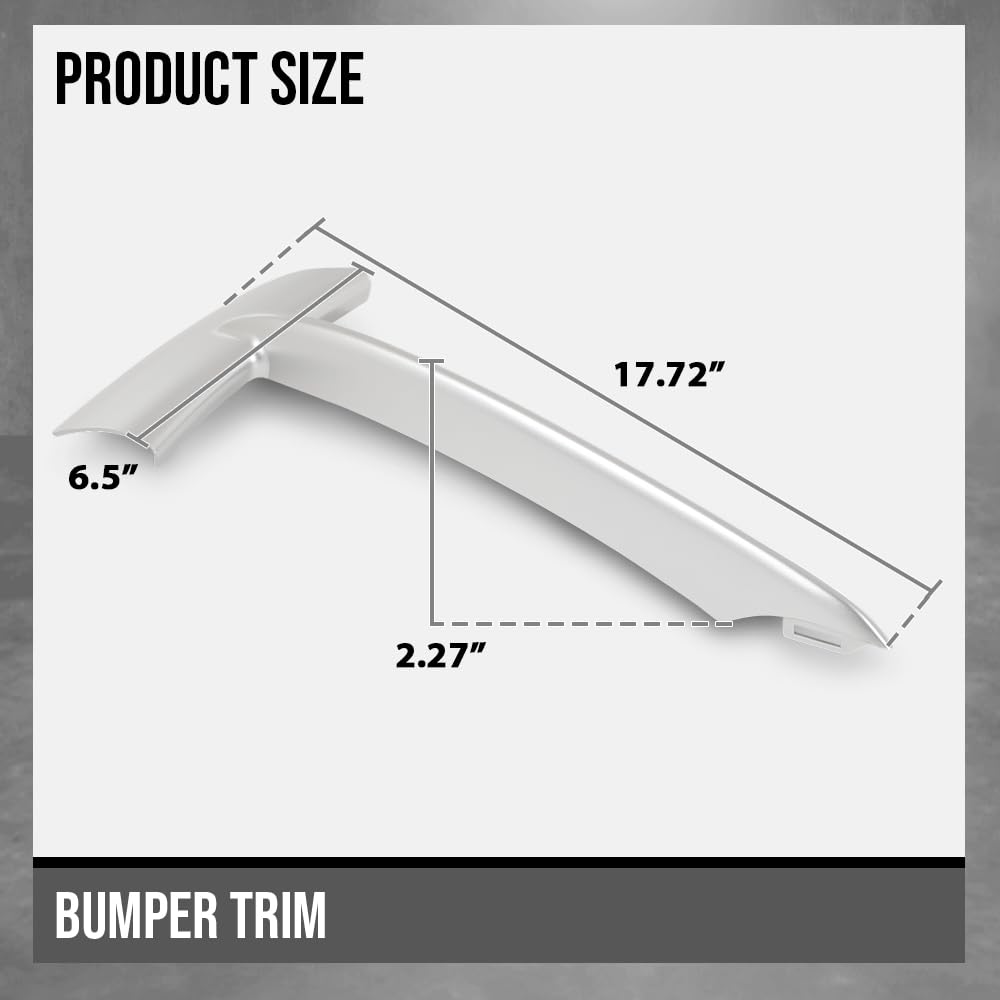 G-PLUS Front Right Side Lower Bumper Grille Trim Silver Compatible with BMW X5 2014-2018 Fits Models without M Sport Line Package, Type 1 Standard Line 51117303113 BM1038152