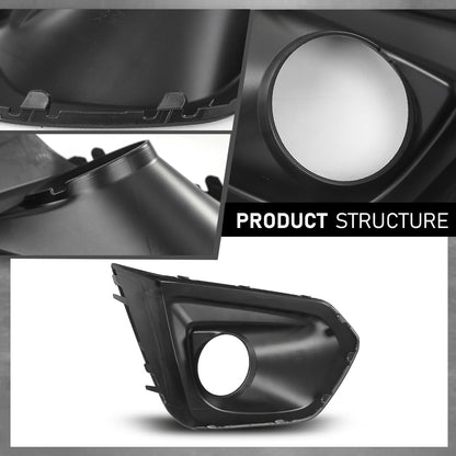 G-PLUS Front Left Fog Light Bezel Cover W/Hole, Compatible with Subaru Impreza 2012-2014, Driver Side, 57731FJ010