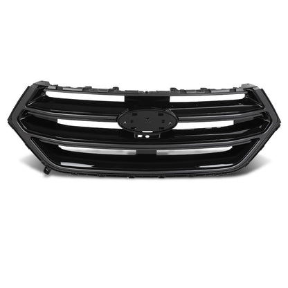 G-PLUS Front Upper Grille W/Camera Hole, Compatible with Ford Edge 2015-2018, Gloss Black, FT4Z8200DA, FO1200562C Black
